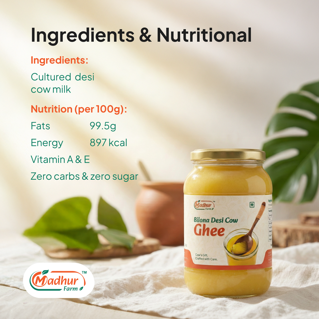 Madhur Farm Pure Desi Cow Ghee