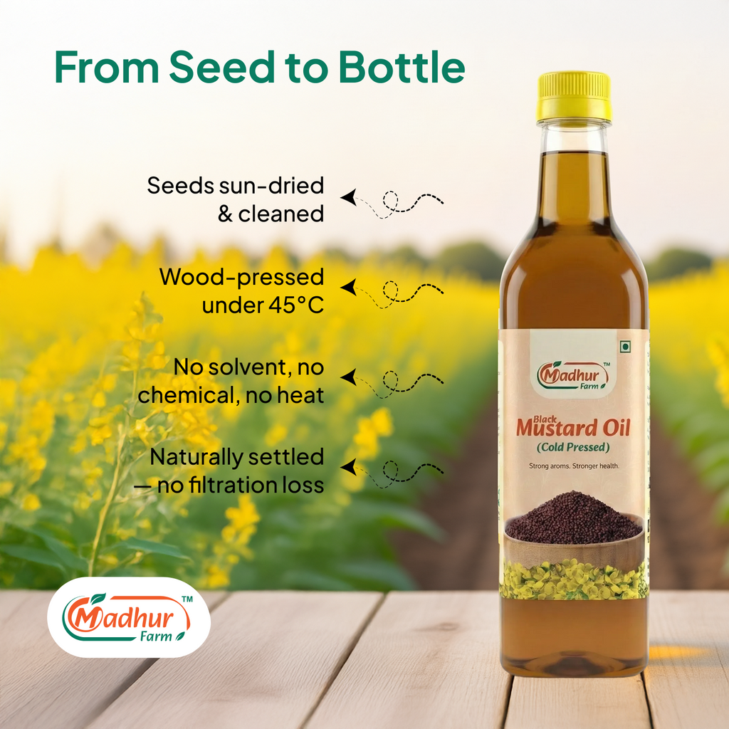 Madhurfarm Woodpress Mustard Oil