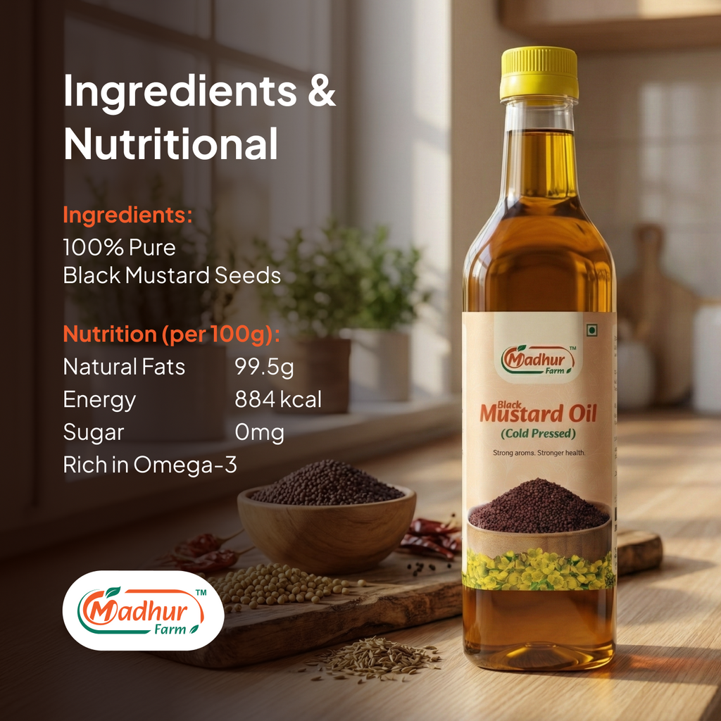 Madhurfarm Woodpress Mustard Oil
