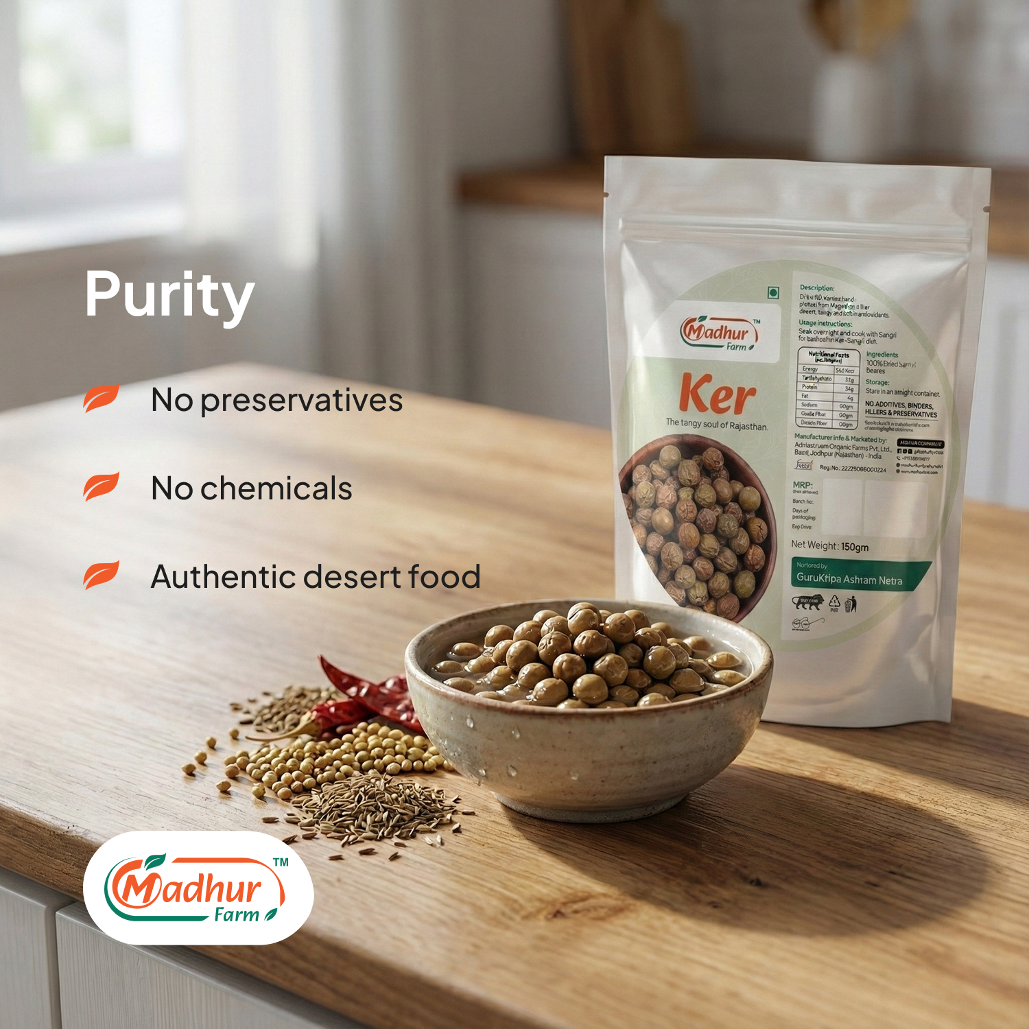 Madhur Farm Ker 150g