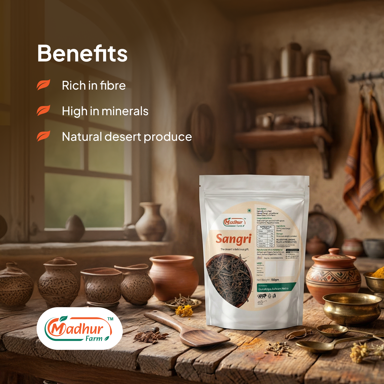 Madhur Farm Sangri 150g