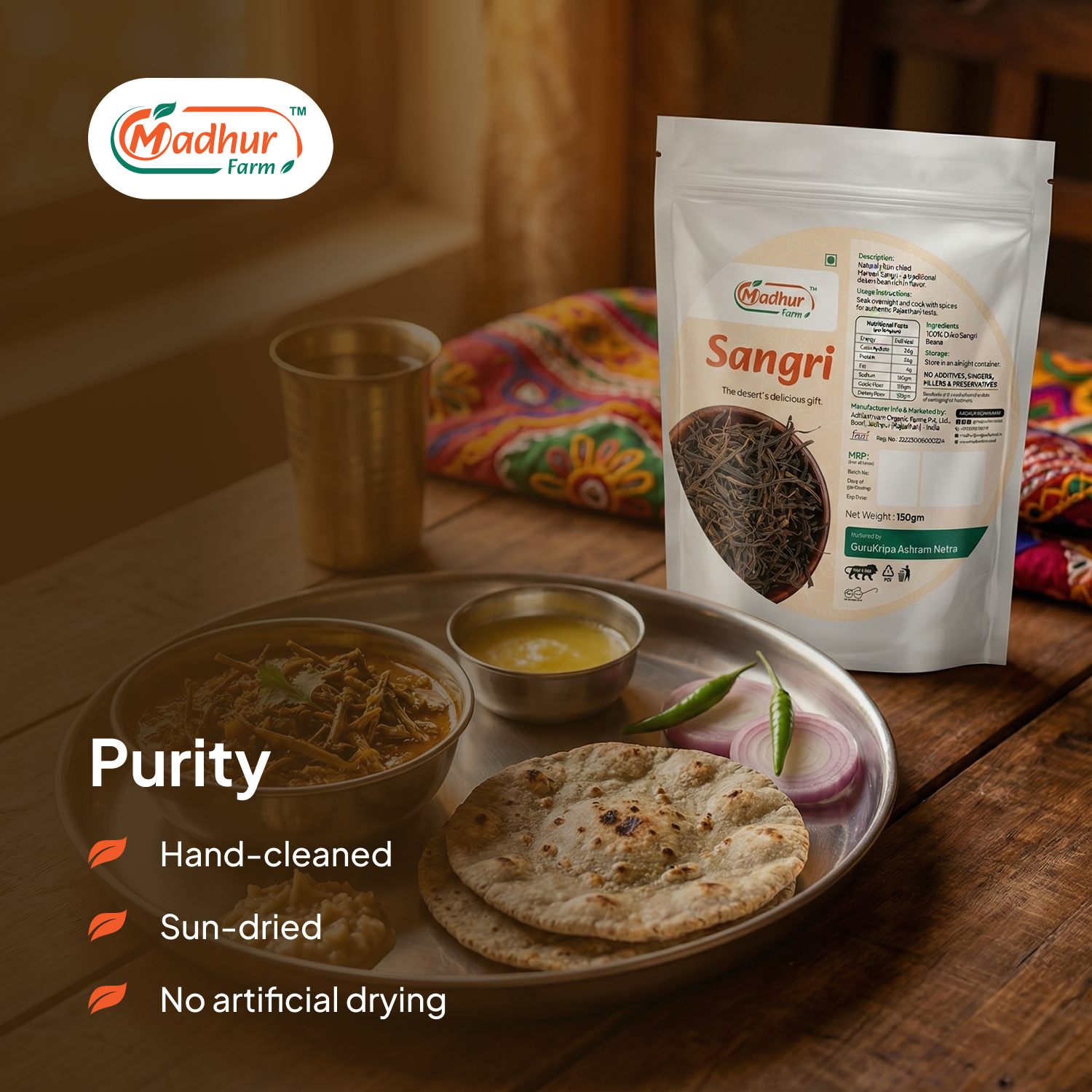 Madhur Farm Sangri 150g